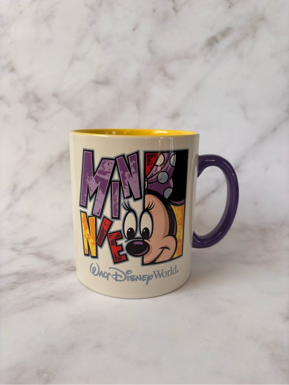 Walt Disney World Minnie Mouse Graphic Font Disneyland Resort Jumbo Mug Cup - Picture 2 of 7